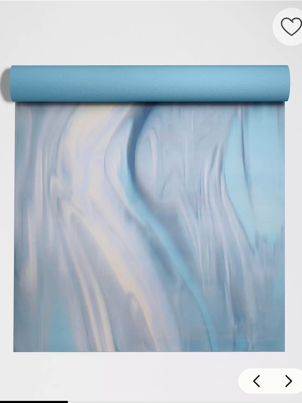 Blue Marble Wallpaper Roll - Swirled Aqua & Light Blue